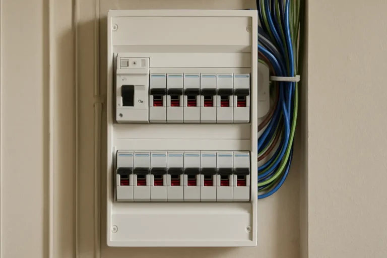Disjoncteur général dans un tableau électrique domestique
